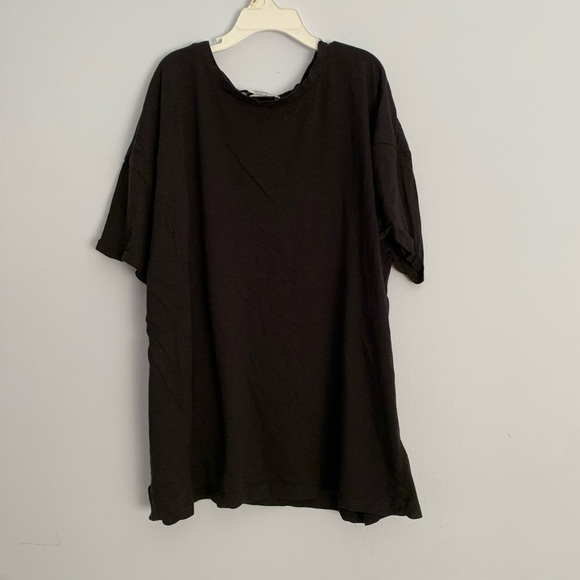 Oversized Black Zara T-shirt - Picture 1 of 2